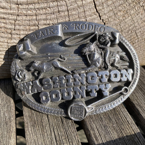 1987 Washington  County Fair & Rodeo belt buckle