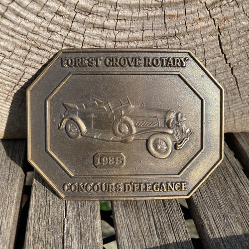 1985 Forest Grove Rotary belt buckle