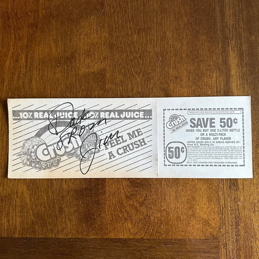 Vintage Orange Crush and Denver Broncos Bumper Sticker RAD Shirts