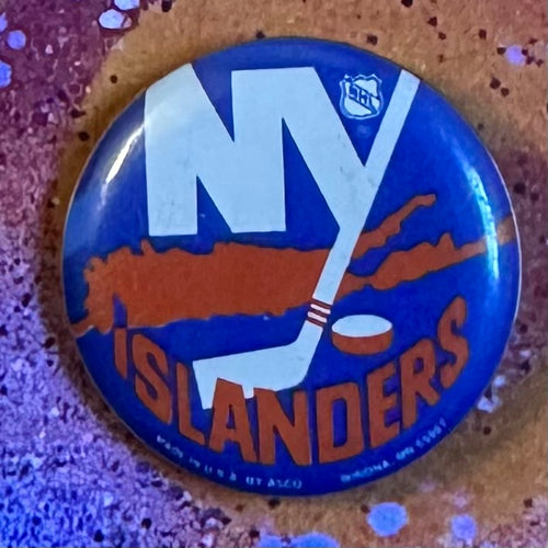 Vintage New York Islanders Pinback Button