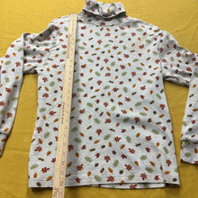 Vintage Fall Pattern turtleneck shirt