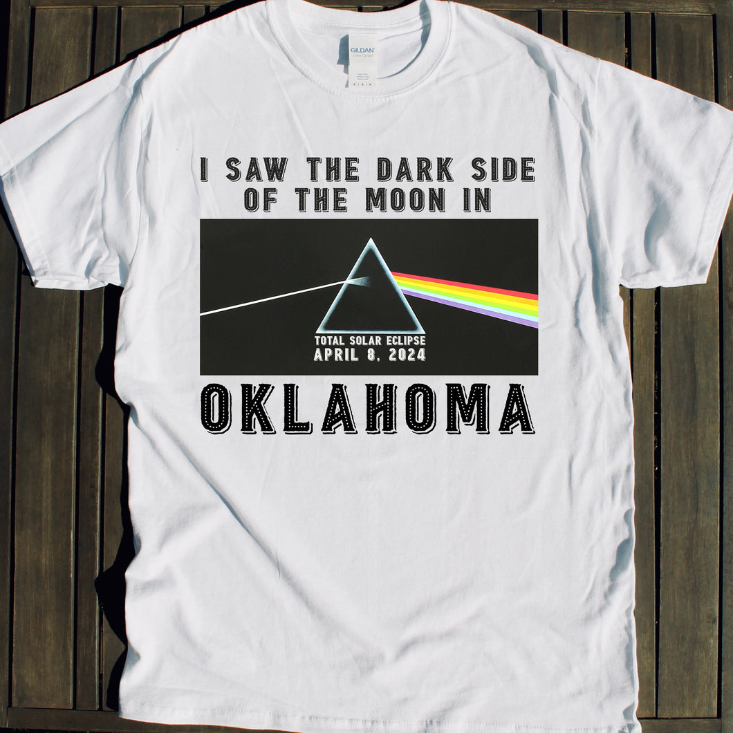 2024 Total Solar Eclipse shirt for Oklahoma event on April 8 for viewing party souvenirs Total Solar Eclipse shirt for sale April 8 2024 souvenir gift shop commemorative tshirts 4/8/24 Made in USA