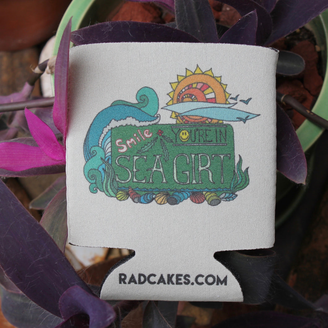 Smile You're in Sea Girt koozie