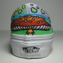 Mushroom themed custom Vans Slip On Sneakers - RadCakes Shirt Printing