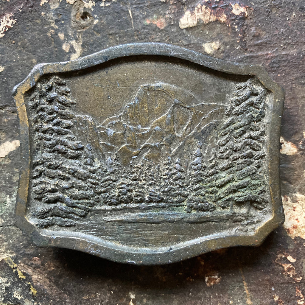 1977 Yellowstone National Park belt buckle by Indiana Metal Craft RAD