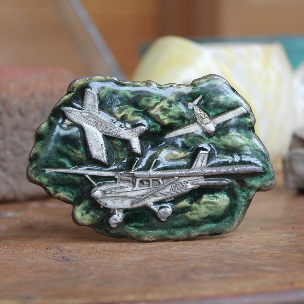 1977 Cessna Airplane belt buckle