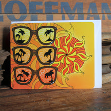 Retro sunglasses and sun design notecards by RadCakes Manasquan NJ postcard