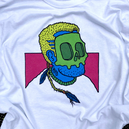 Rat Tail shirt RAD Shirts 80s Punk Fashion skull face design for sale