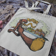 Wooly Mammoth reusable canvas tote bag