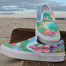 Island Vibes custom Vans Slip On Sneakers