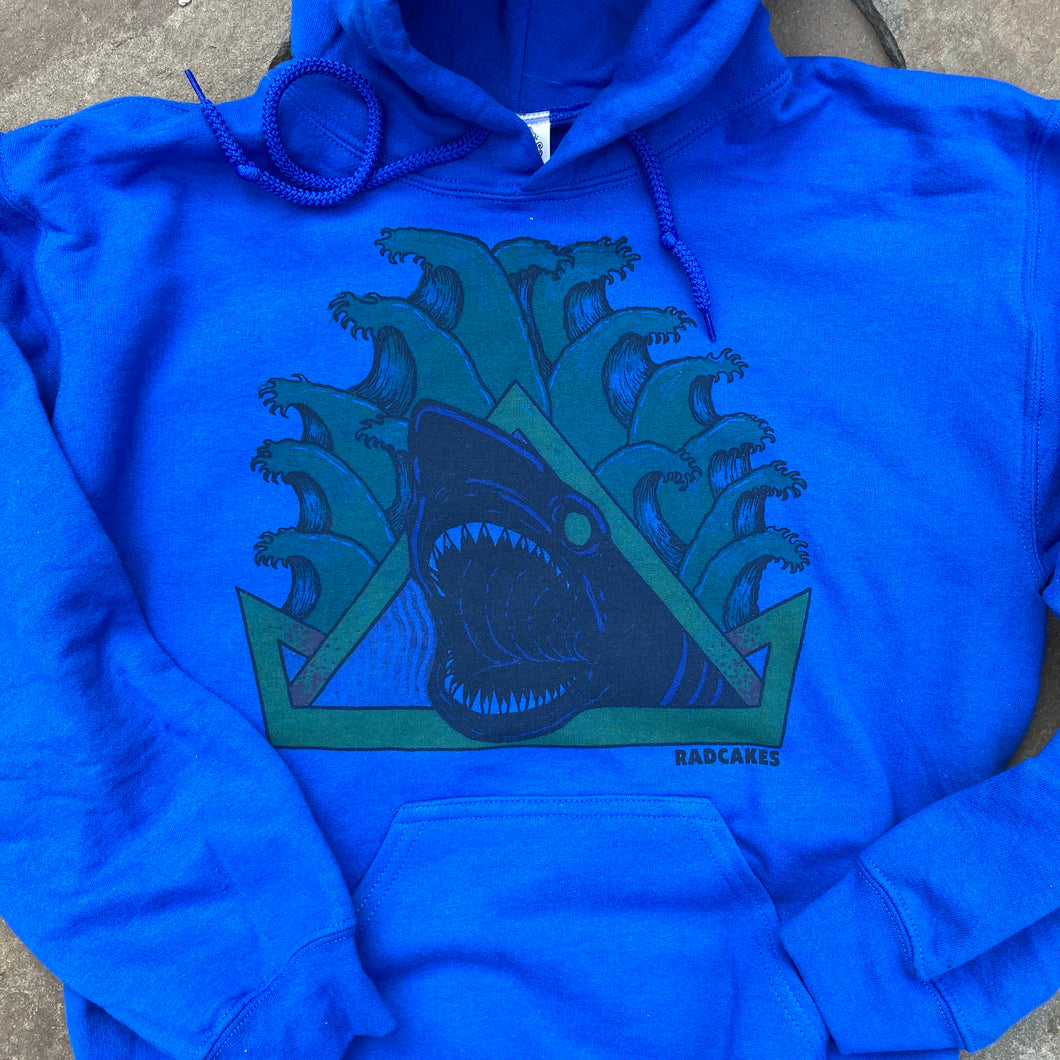 Natas Shark hooded sweatshirt