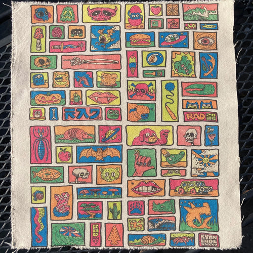Doodle Creatures canvas sheet