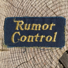 Vintage "Rumor Control" Embroidered Patch