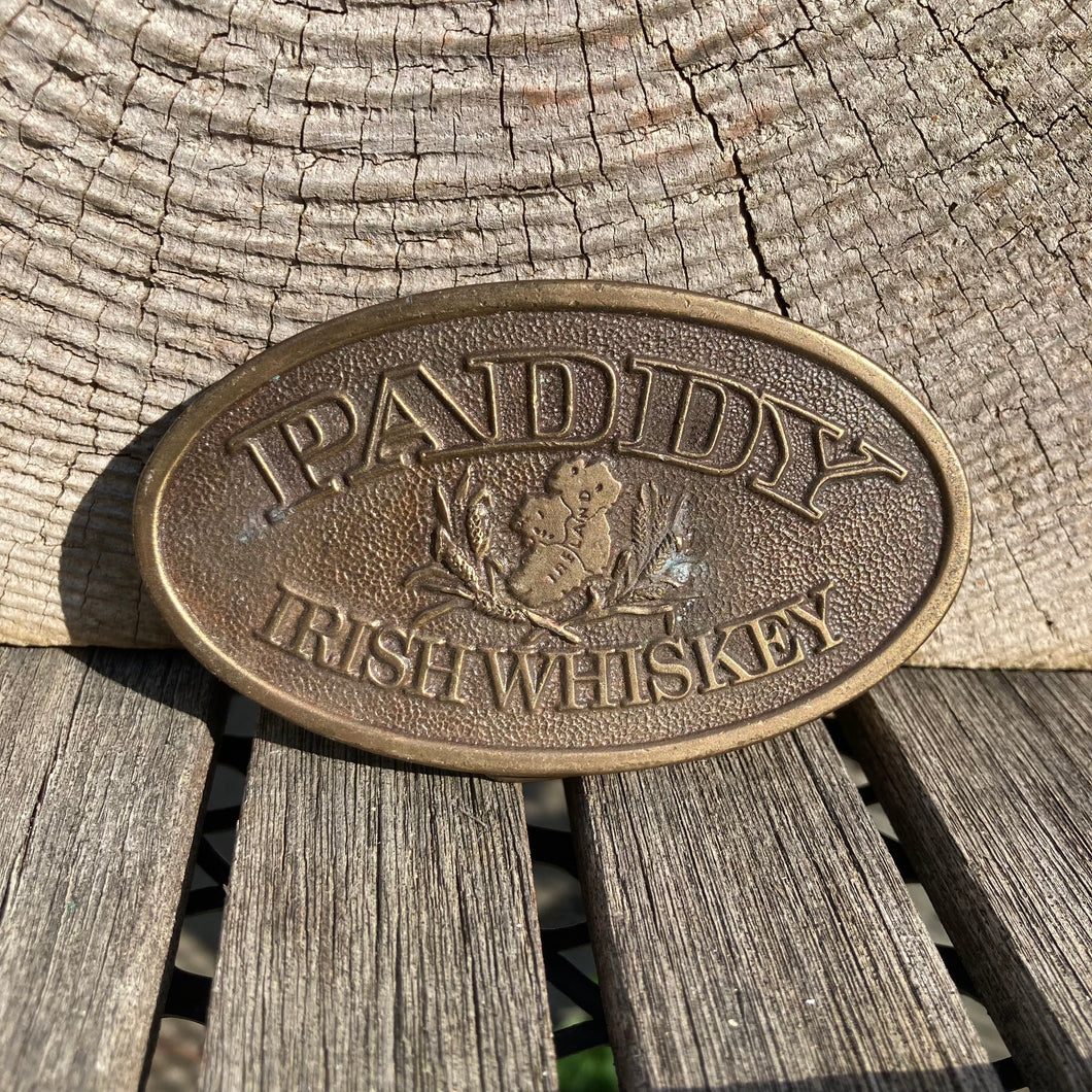 1977 Paddy Irish Whiskey belt buckle