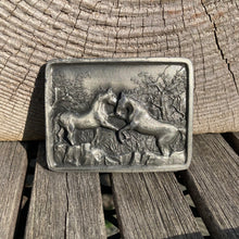 1978 Playing Horses belt buckle