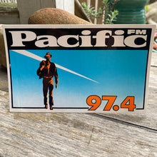 Vintage 97.4 Pacific FM radio sticker
