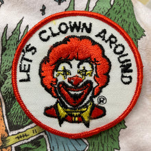 Vintage creepy clown patch Embroidered Let's Clown Around funny jacket fashion accessory