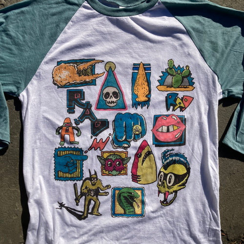 Sketchy Creatures 3/4 sleeve shirt