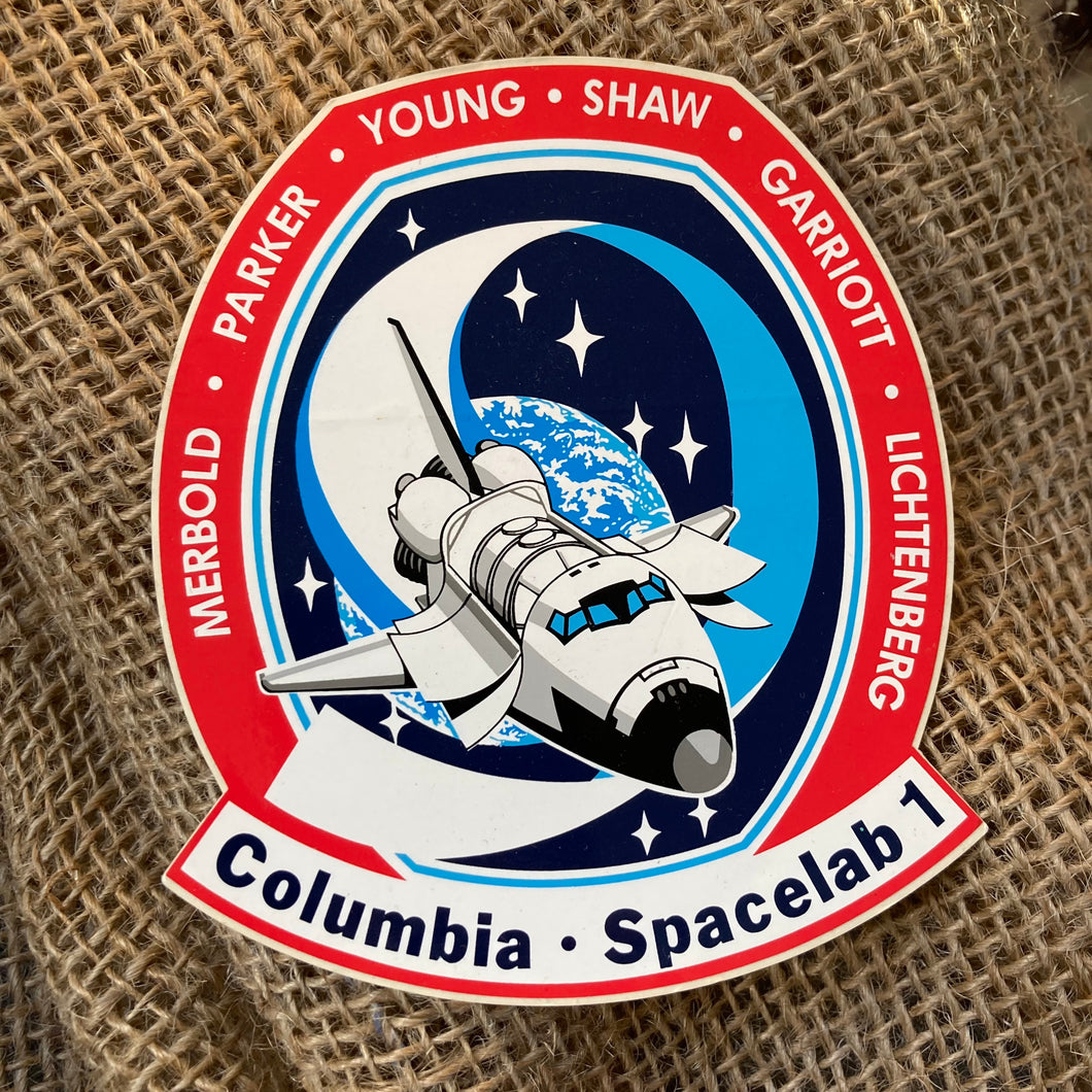 Retro Columbia Spacelab 1 sticker