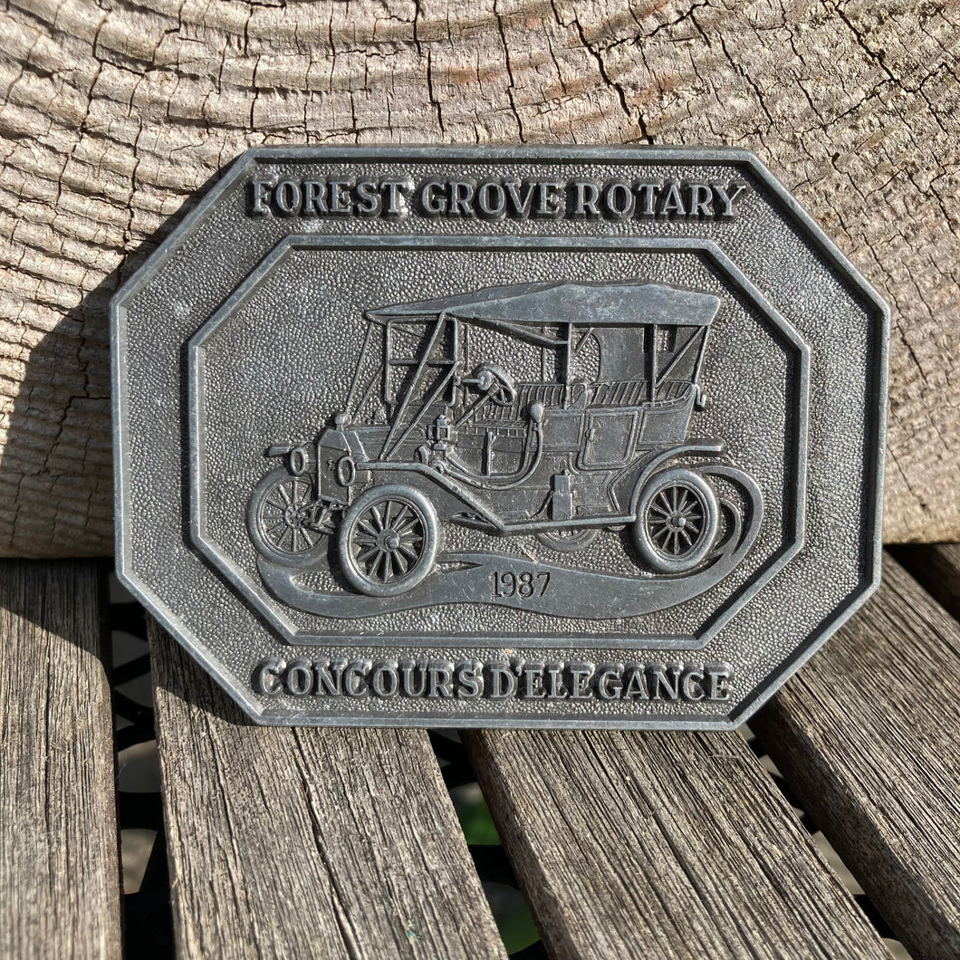 1987 Forest Grove Rotary belt buckle