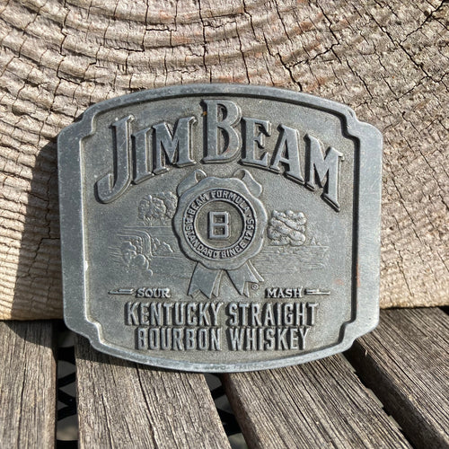 Vintage Jim Beam Whiskey belt buckle