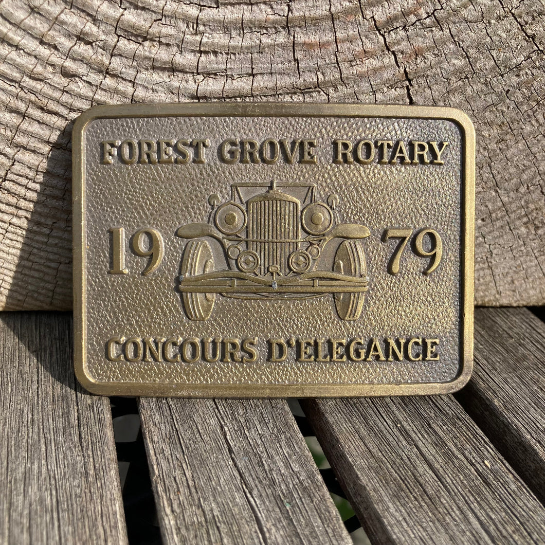 1979 Forest Grove Rotary belt buckle