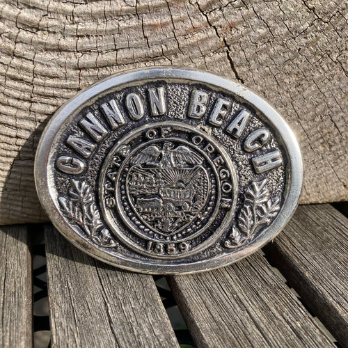 1987 Canon Beach Oregon belt buckle