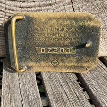 Vintage brass Wells Fargo belt buckle