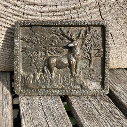 1975 Buck brass belt buckle