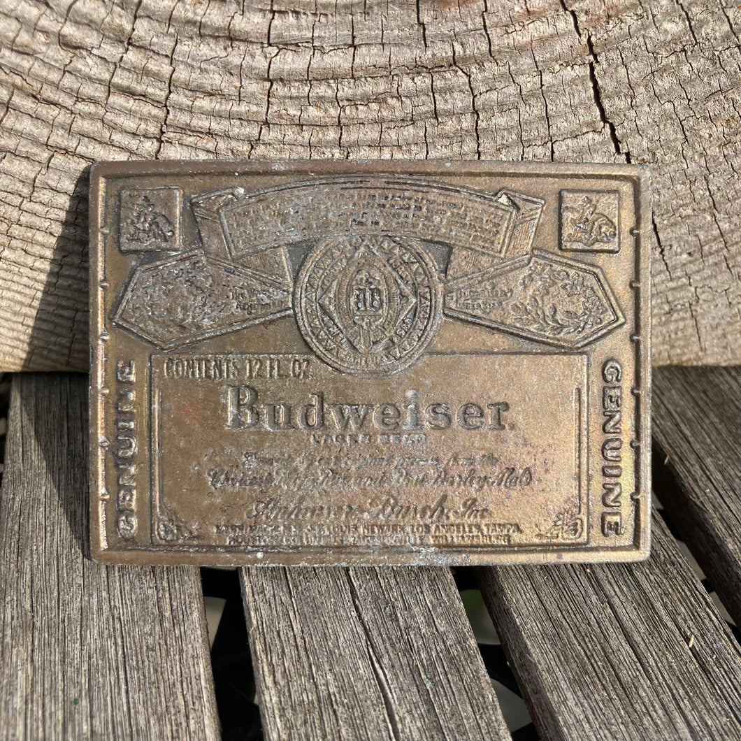 Vintage Budweiser belt buckle