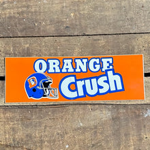 Vintage Orange Crush and Denver Broncos Bumper Sticker
