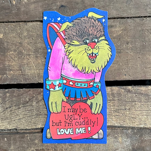 Vintage Space Monster Themed Valentine