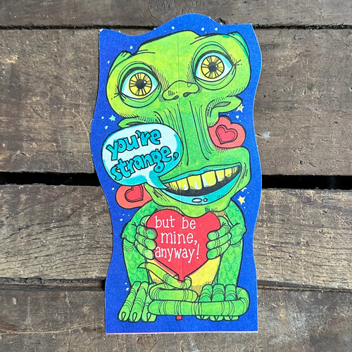 Vintage Space Creature Valentine
