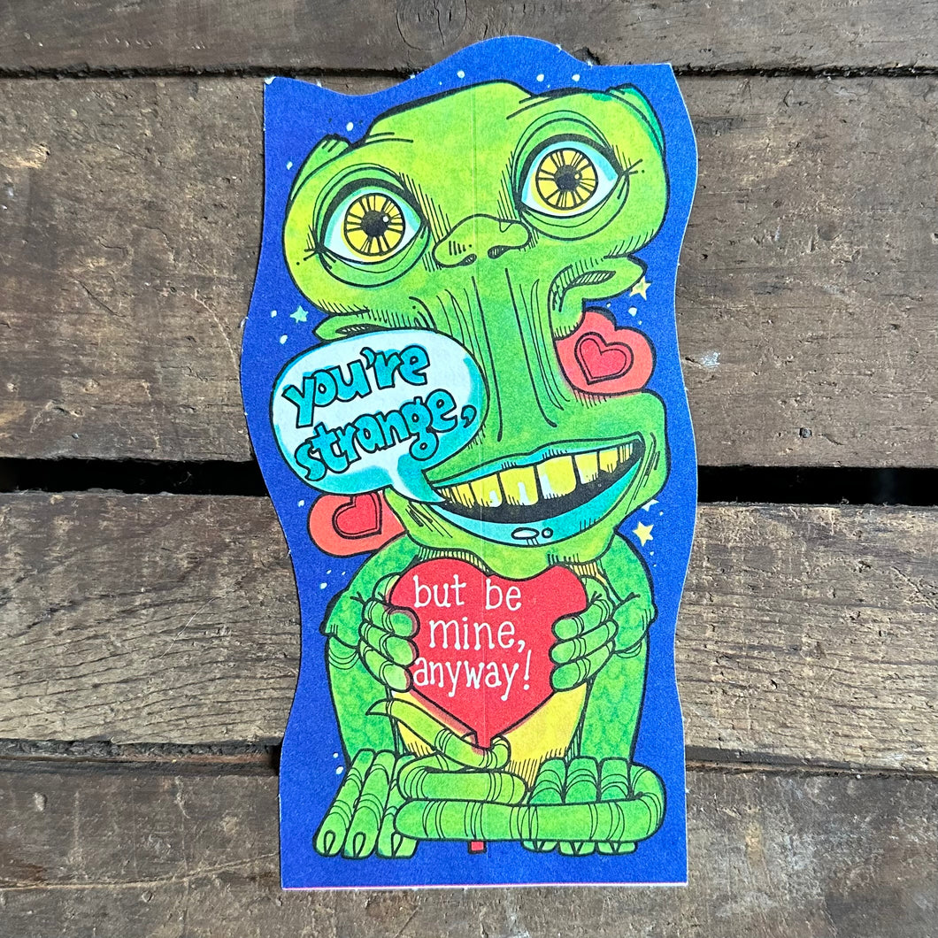 Vintage Space Creature Valentine