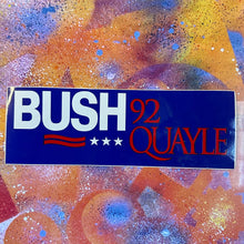 1992 Bush and Quayle Bumper Sticker