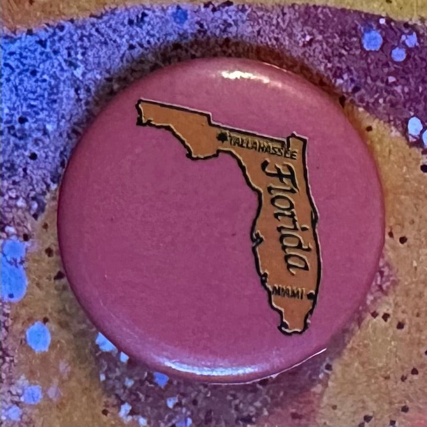 Vintage State of Florida Pinback Button – RAD Shirts Custom Printing