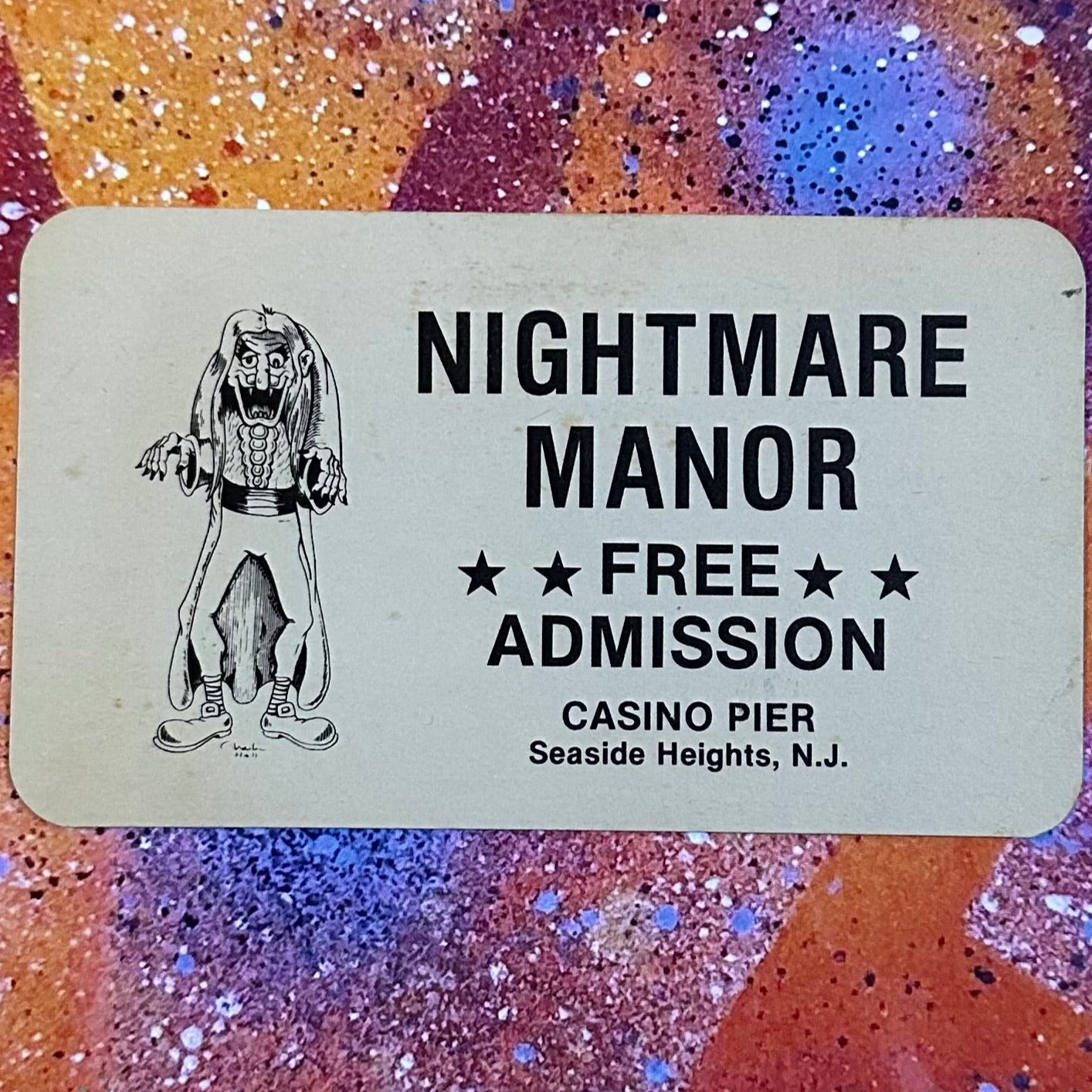 Casino Pier Nightmare Manor Admission Ticker RAD Shirts Custom Printing