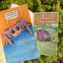 Custom Sketchbook with 24 pages of Hand Drawn Art