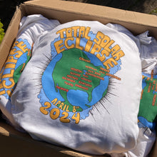 2024 Total Solar Eclipse shirt souvenir with USA Map of Totality path for sale. Art by Ryan Wade