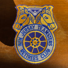 Vintage New Jersey Teamsters Retirees Club patch, unused and for sale from a local NJ business.