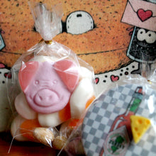 Pork Roll Drawstring Pouch filled with treats