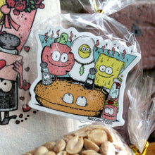 Pork Roll Drawstring Pouch filled with treats
