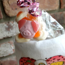 Pork Roll hand towel w/ Pig & Egg gummies