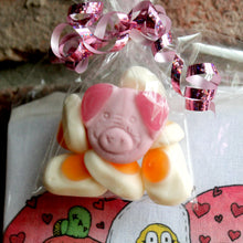 Pork Roll kitchen towel w/ Pig & Egg gummies