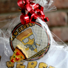 NJ Pizza kitchen towel w/ Button, Magnet, & Candy