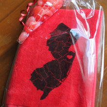 Shore Love hand towel with Heart Jellybeans