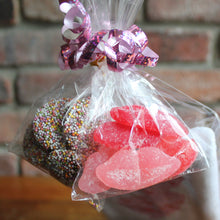 NJ Watercolor hand towel w/ Lip Gummies & Chocolates