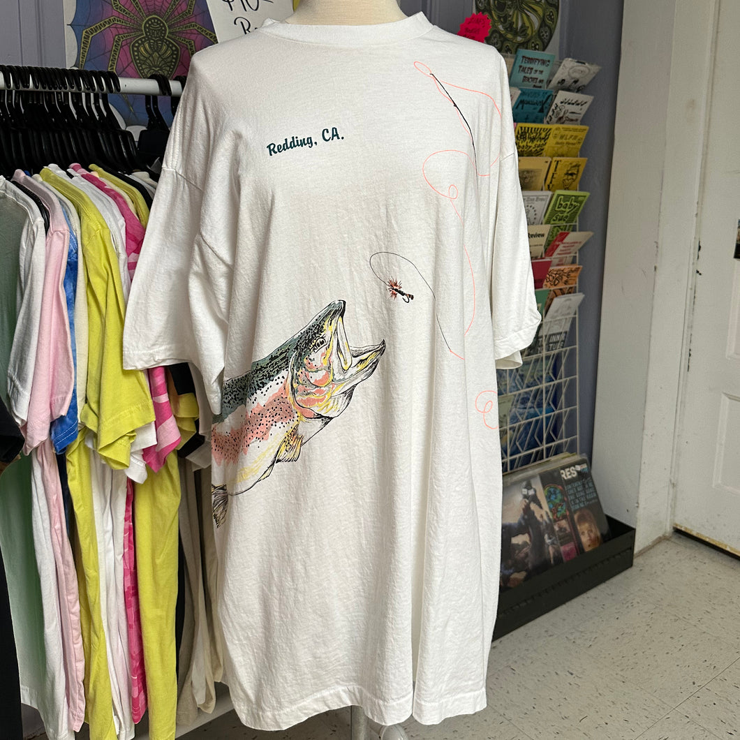 OVERSIZED Vintage Redding California Fly Fishing shirt – RAD Shirts Custom  Printing