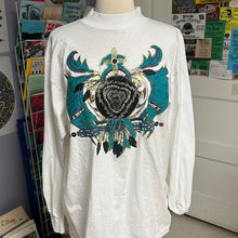 Vintage long sleeve shirt with Southwestern motif and design with thick collar for sale