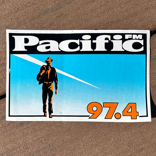 Vintage Pacific FM 97.4 bumper sticker for sale